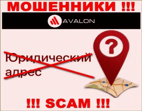 Узнать, где конкретно базируется компания AvalonSec Com невозможно - сведения о адресе тщательно скрывают