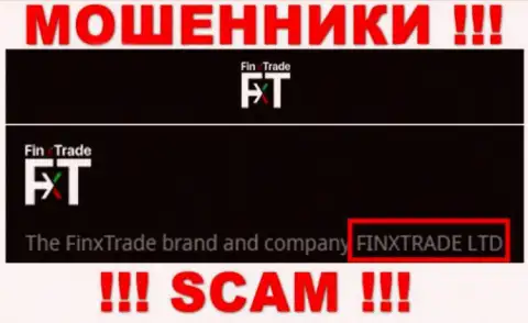 Finx Trade Ltd - это юр. лицо кидал FinxTrade