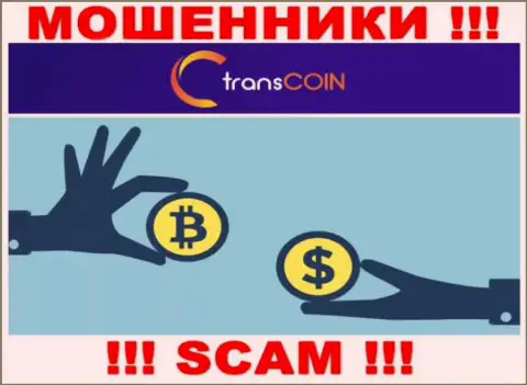 Имея дело с TransCoin, можете потерять деньги, ведь их Криптообменник это кидалово