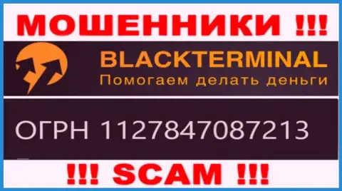 BlackTerminal обманщики сети интернет !!! Их регистрационный номер: 1127847087213
