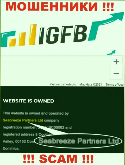 Seabreeze Partners Ltd управляющее компанией IGFB One