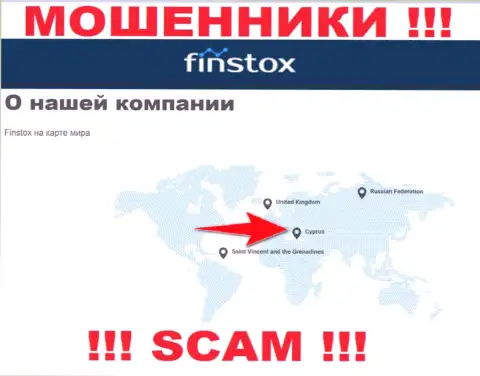 Finstox - это интернет мошенники, их место регистрации на территории Cyprus