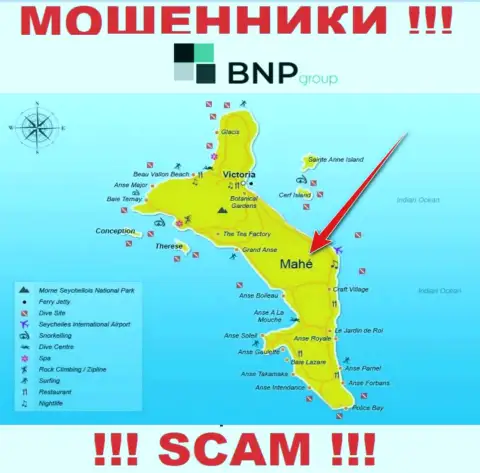 BNPLtd находятся на территории - Mahe, Seychelles, избегайте сотрудничества с ними