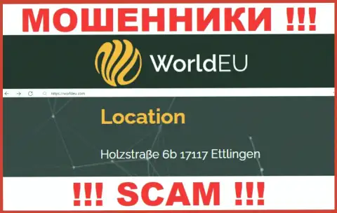 Избегайте совместной работы с организацией World EU ! Предоставленный ими официальный адрес - это липа