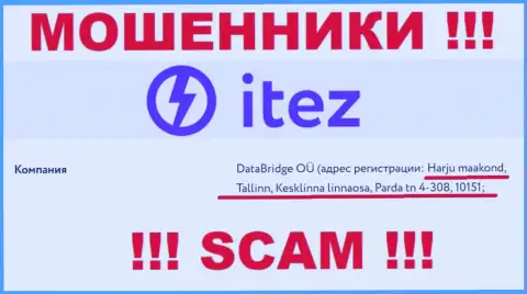 Не верьте, что Itez Com зарегистрированы по тому адресу, что представили на своем сервисе
