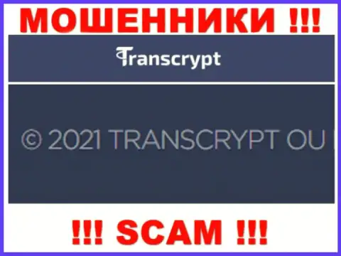 Вы не убережете собственные деньги взаимодействуя с ТрансКрипт, даже в том случае если у них есть юридическое лицо TRANSCRYPT OÜ