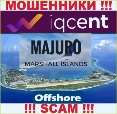 Оффшорная регистрация IQ Cent на территории Маджуро, Маршалловы Острова, дает возможность сливать лохов