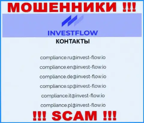 Связаться с кидалами Invest-Flow сможете по данному адресу электронной почты (инфа взята была с их интернет-ресурса)