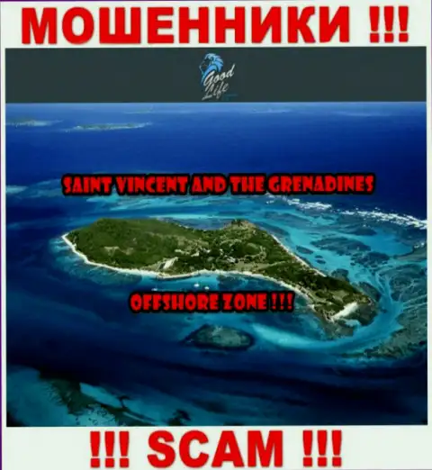 Гуд Лайф Консалтинг Лтд - это интернет-обманщики, имеют оффшорную регистрацию на территории Saint Vincent and the Grenadines