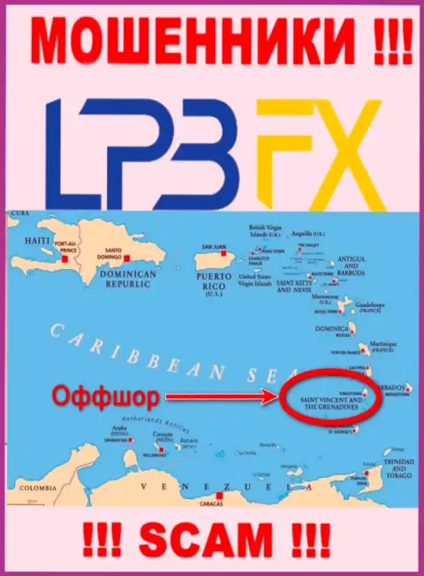 LPBFX беспрепятственно лишают средств, так как зарегистрированы на территории - Saint Vincent and the Grenadines