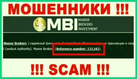 Хоть Manor BrokersInvestment и показывают на web-сайте лицензионный документ, знайте - они все равно РАЗВОДИЛЫ !!!