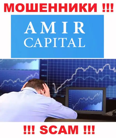 Работая с дилинговой компанией Amir Capital утратили вложения ? Не унывайте, шанс на возвращение есть