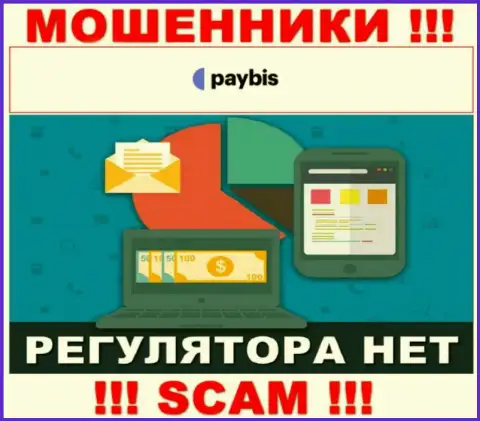 У PayBis на информационном портале не опубликовано сведений об регуляторе и лицензии на осуществление деятельности конторы, следовательно их вообще нет