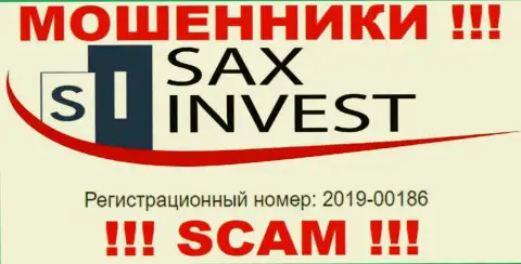 SAX INVEST LTD - это очередное кидалово !!! Номер регистрации данной компании - 2019-00186