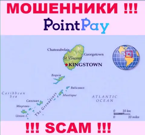PointPay Io - это интернет аферисты, их адрес регистрации на территории St. Vincent & the Grenadines