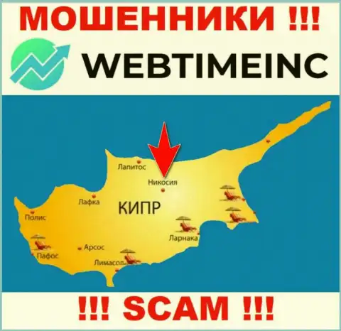 Компания WebTimeInc Com - это шулера, обосновались на территории Nicosia, Cyprus, а это офшорная зона