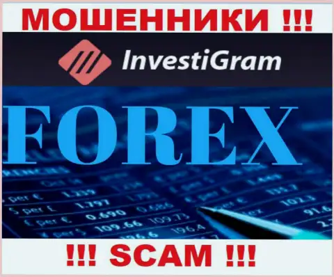 FOREX - это тип деятельности мошеннической конторы Инвести Грам