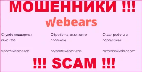 Не надо контактировать через е-мейл с компанией Webears - это МОШЕННИКИ !!!