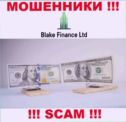 В дилинговом центре Blake Finance Ltd вынуждают заплатить дополнительно сбор за возвращение средств - не делайте этого