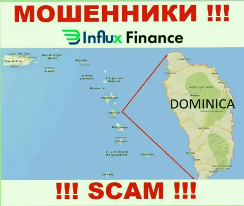 Контора InFluxFinance Pro - это интернет-мошенники, отсиживаются на территории Commonwealth of Dominica, а это оффшор