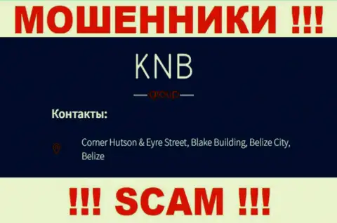 ВНИМАНИЕ, KNB-Group Net сидят в офшорной зоне по адресу: Corner Hutson & Eyre Street, Blake Building, Belize City, Belize и уже оттуда выманивают финансовые средства