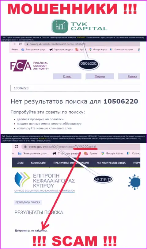 У TVK Capital напрочь отсутствуют сведения об их лицензии на осуществление деятельности - это коварные internet кидалы !!!