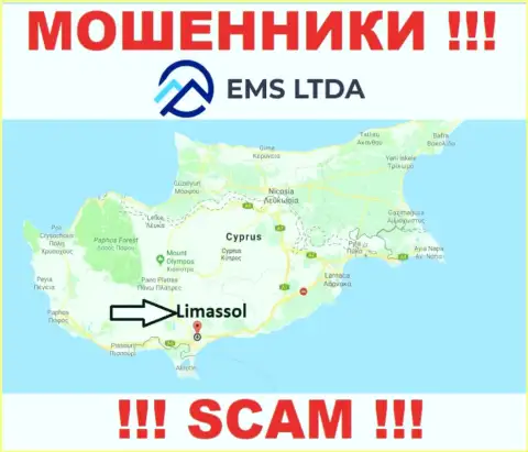 Воры EMS LTDA зарегистрированы на офшорной территории - Лимассол, Кипр