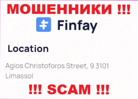 Оффшорный адрес расположения FinFay Com - Улица Агиос Христофорос, 9 3101 Лимассол, Кипр