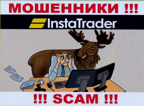 InstaTrader - это internet-мошенники !!! Не ведитесь на предложения дополнительных финансовых вложений