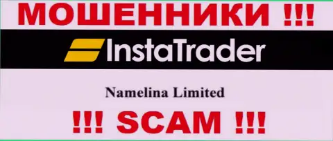 Юридическое лицо организации Намелина Лимитед - это Namelina Limited, инфа взята с официального сайта