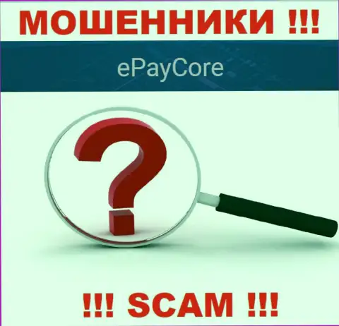 Мошенники EPayCore не указывают адрес конторы - это ЛОХОТРОНЩИКИ !!!
