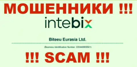 Как представлено на официальном сервисе мошенников Intebix: 220440900501 это их номер регистрации